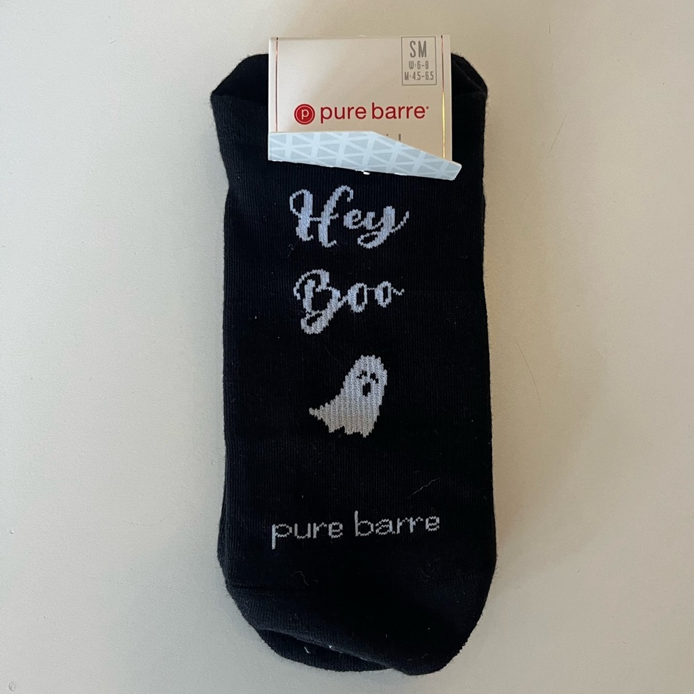 Pure Barre Sticky Socks- Hey Boo